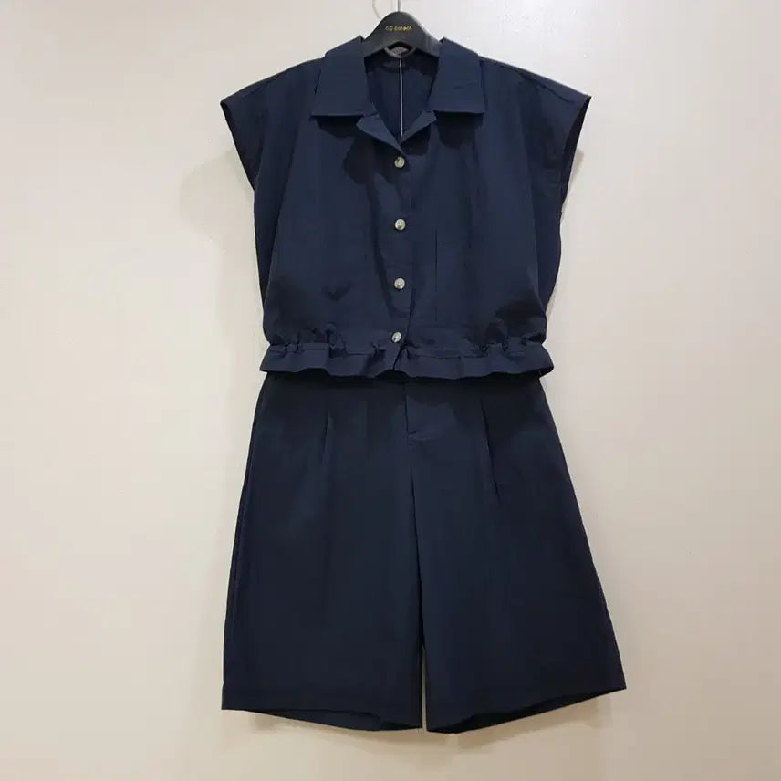 [BUNJANG] Women's Drawstring Sleeve Jacket and Bermuda Shorts Set / (새상품) 허리스트링 캡소매 자켓 버뮤다 세트 66