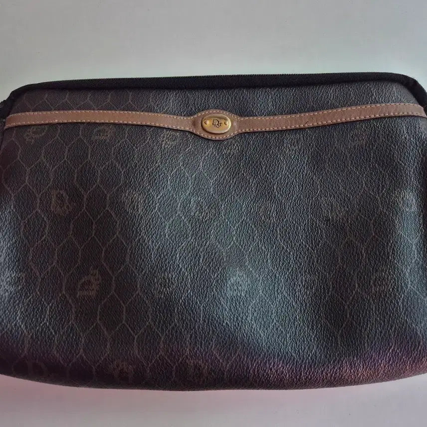 [BUNJANG] Dior Honeycomb Pattern Logo Pouch (Clutch Bag) / 1980's 빈티지 디올 Honeycomb 패턴 로고 파우치 (클러치백)