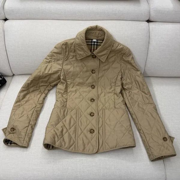 [BUNJANG] Burberry Quilted Jacket Beige S / 버버리 퀄팅 자켓 S 베이지