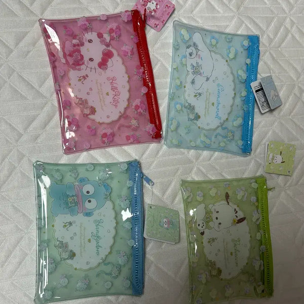 [BUNJANG] Sanrio Characters Clear Pouch / 산리오 캐릭터 투명 파우치