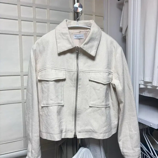 [BUNJANG] Cropped Jacket Beige / 크롭 자켓 베이지