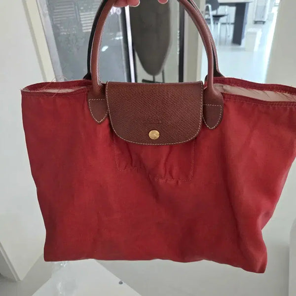 [BUNJANG] Longchamp Pliage Tote Bag Red / 롱샴 플립백 토트백 레드