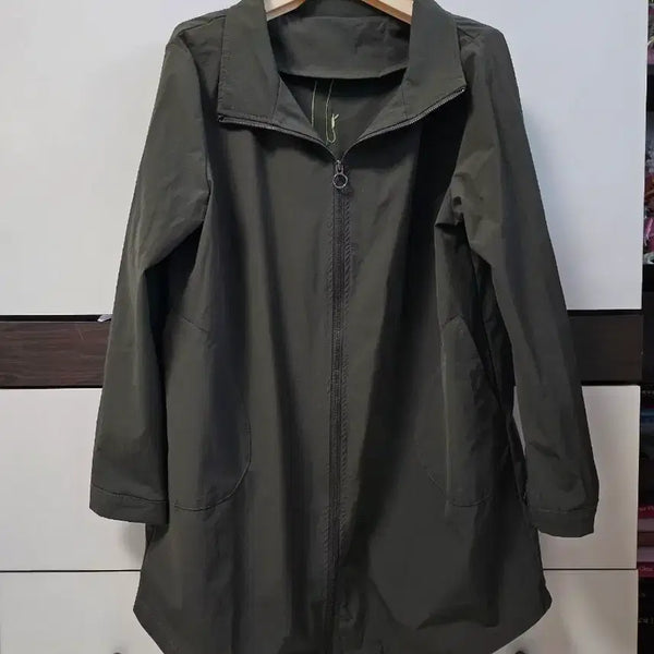 [BUNJANG] Khaki Floral Field Jacket / 진카키 플라워 야상 자켓