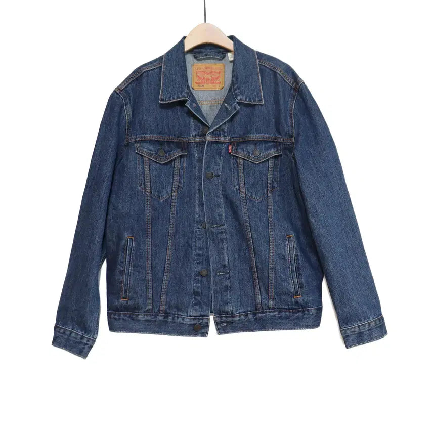 [BUNJANG] Levi's Denim Trucker Jacket Medium Wash Size L / 리바이스 Levi's 데님 트러커 자켓 중청 L