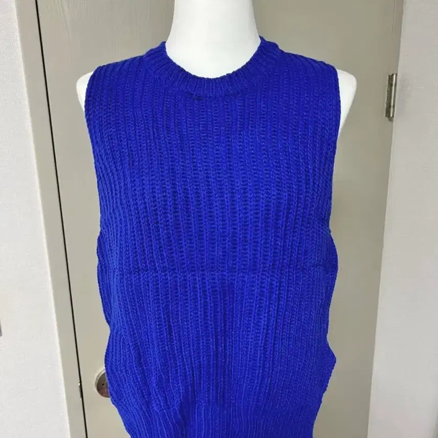 [BUNJANG] Blue Knit Vest / [새상품] 블루 니트 조끼