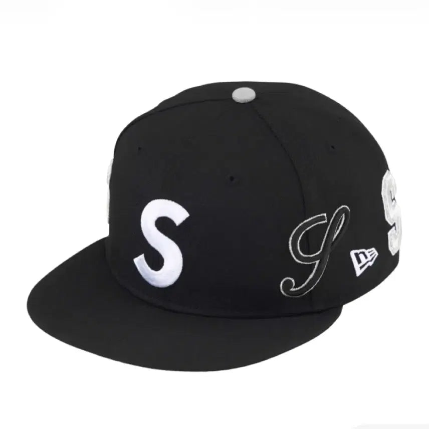 [BUNJANG] Supreme New Era Multi S Logo Cap Black / 758/슈프림 뉴에라 멀티 s로고 블랙 사이즈캡 모자