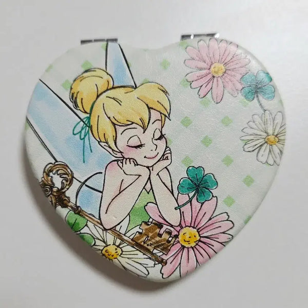 [BUNJANG] Disney Tinkerbell Heart Hand Mirror / 디즈니랜드 팅커벨 하트 손거울
