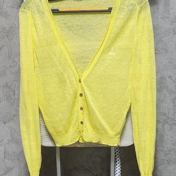 [BUNJANG] Beanpole Yellow Cardigan / 빈폴 가디건 옐로우
