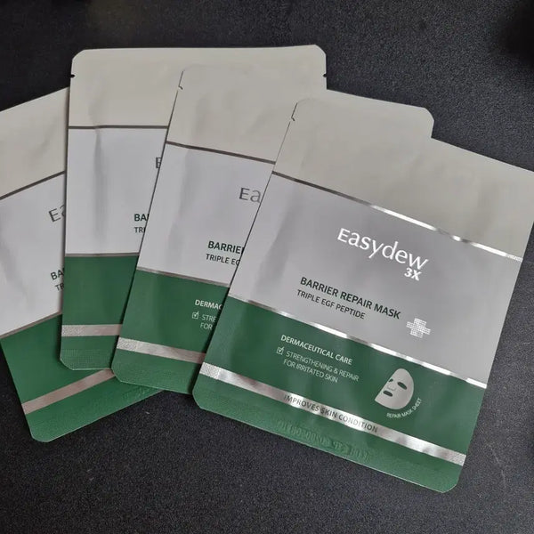 [BUNJANG] Easydew 3X Barrier Repair Mask (4 Sheets) / 이지듀 3X 배리어 리페어 마스크 4개입