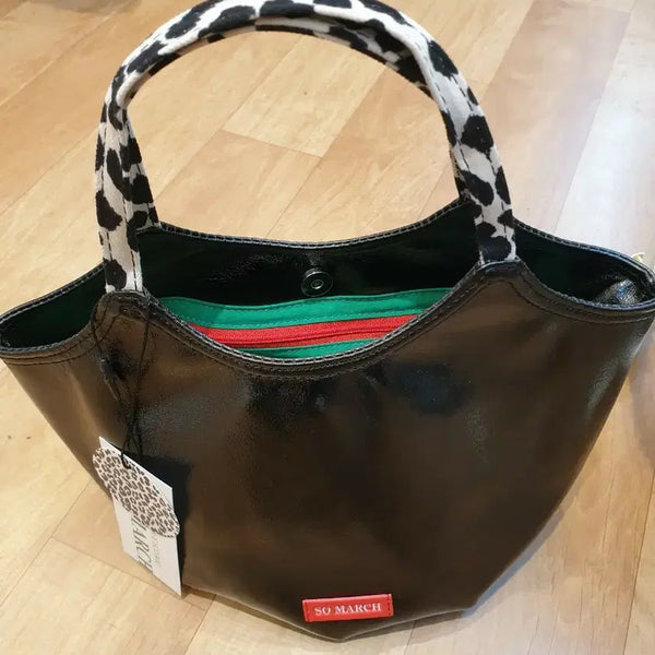 [BUNJANG] SO MARCH Shoulder Bag Black Leopard Pattern / SO MARCH 숄더백 블랙 레오파드 패턴