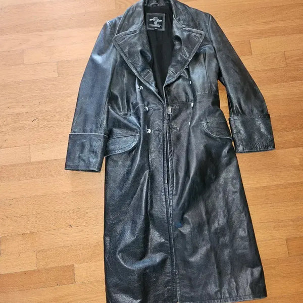 [BUNJANG] Mil-Tech WWII German Officer Leather Coat / 밀텍 이차세계대전 독일군 장교 가죽코트