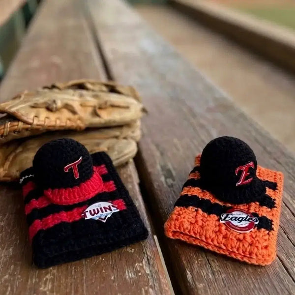 [BUNJANG] Handmade Knit Card Holder (Eagles, Twins) / 새것)핸드메이드 카드지갑(이글스)(트윈스)
