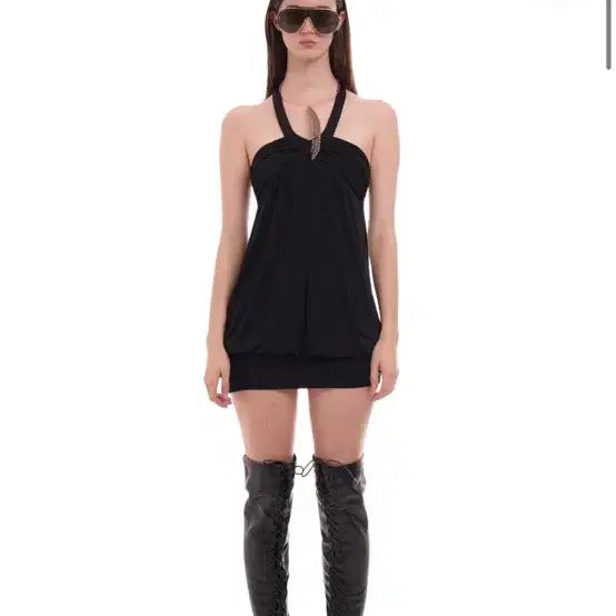 [BUNJANG] Niihai Black Mini Dress / Niihai 니하이 원피스
