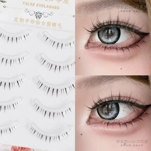 [BUNJANG] Cosplay Under Eyelashes 5 Pairs / 코스프레 언더 속눈썹 5쌍