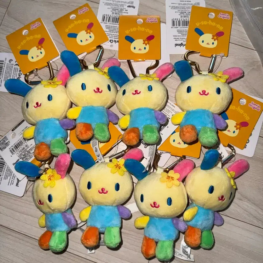 [BUNJANG] Sanrio Usahana Doll Keychain / 완벽대칭 직접고른 산리오 우사하나 인형 키링