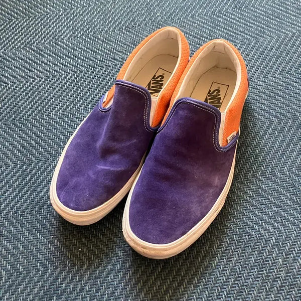 [BUNJANG] Vans Slip-On Suede Purple/Orange / [290] 반스 슬립온 스웨이드 퍼플/오렌지