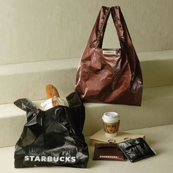 [BUNJANG] Starbucks Glazed Foldable Bag Keychain - Black / [새상품] 글레이즈드 폴더블 백 키링 - 블랙