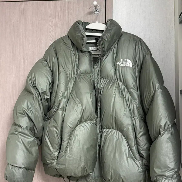 [BUNJANG] The North Face White Label Wave RDS Down Jacket Khaki / 노스페이스 화이트 라벨 웨이브 RDS 다운 자켓 카키 패딩