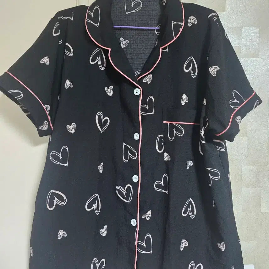 [BUNJANG] Cherry Pattern Pajama Shirt / 체리 패턴 파자마 셔츠 새상품입니다