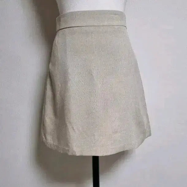 [BUNJANG] Mini Skirt Beige White Ivory S M / 치마 미니 스커트 베이지 화이트 아이보리 s m 44 55 한국 면