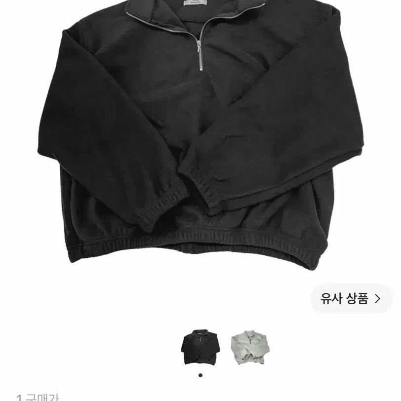[BUNJANG] Nonnode Half Zip Fleece Black / 논노드 하프 집 플리스 블랙