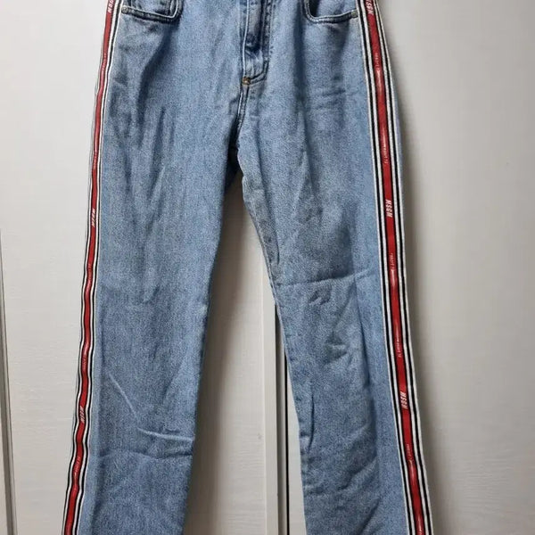 [BUNJANG] MSGM Semi-Wide Track Denim Pants S / MSGM 세미와이드 트랙 데님 팬츠 S