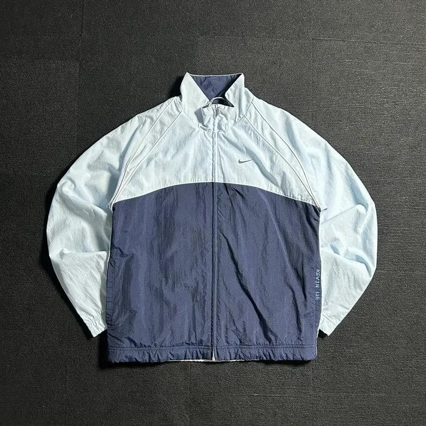 [BUNJANG] Nike Old School Sky Blue Windbreaker Jacket / 나이키 올드스쿨 빈티지 스카이블루 바람막이 자켓
