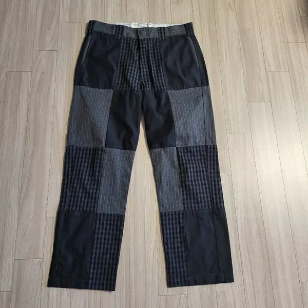 [BUNJANG] BEAMS x Dickies Collaboration Patchwork Chino Pants XL / 빔즈 디키즈 콜라보 별주 패치워크 치노팬츠 바지 xl 33~35