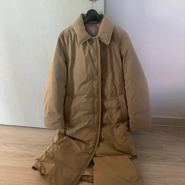 [BUNJANG] Beanpole Collar Goose Long Padding 90 / 빈폴 카라 구스 롱패딩 90