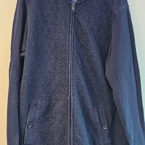 [BUNJANG] M&S Max & Spencer Navy Quilted Zip-Up Jacket L / M&S 막스엔스펜서  네이비 퀼팅 집업 자켓 L