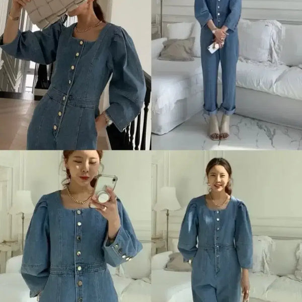 [BUNJANG] JULL-LOG Denim Jumpsuit S / JULL-LOG 데님 점프수트. S