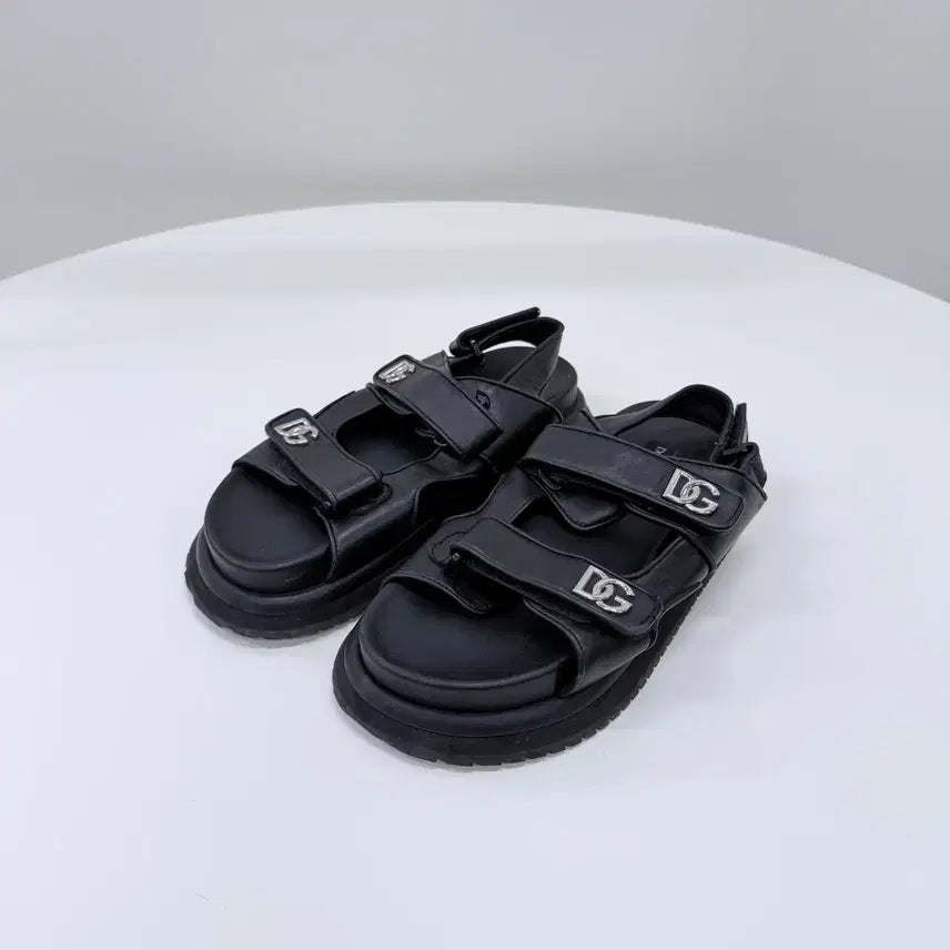 [BUNJANG] Dolce & Gabbana Leather Sandals Black / [A급/270] 돌체앤가바나 레더 샌들 슬리퍼 블랙