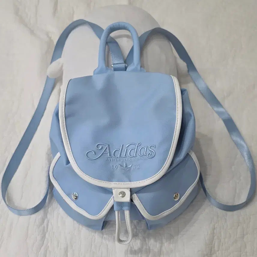 [BUNJANG] Adidas Mini Backpack Rucksack Sky Blue / 아디다스 미니 백팩 럭색 스카이블루