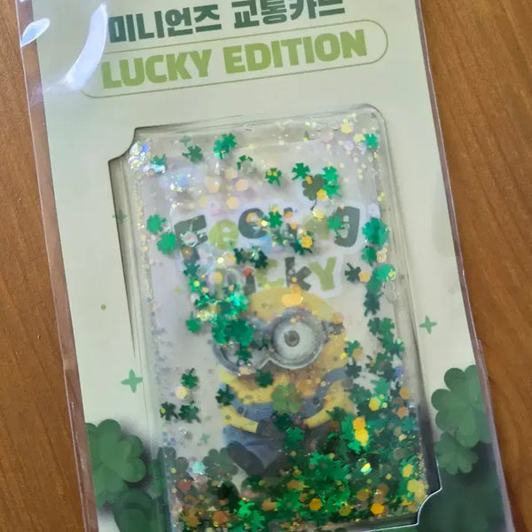 [BUNJANG] Minions Glitter Clover Traffic Card / 미니언즈 교통카드