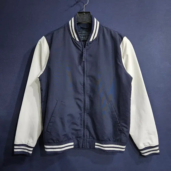 [BUNJANG] Levi's Colorblock Men's Varsity Bomber Jacket / 리바이스 컬러블록 남성 95 바시티 봄버 자켓