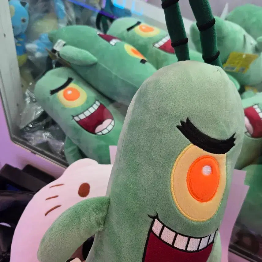 [BUNJANG] SpongeBob SquarePants Plankton Plush Toy 35cm / 네모네모 스펀지밥 - 플랑크톤 인형
