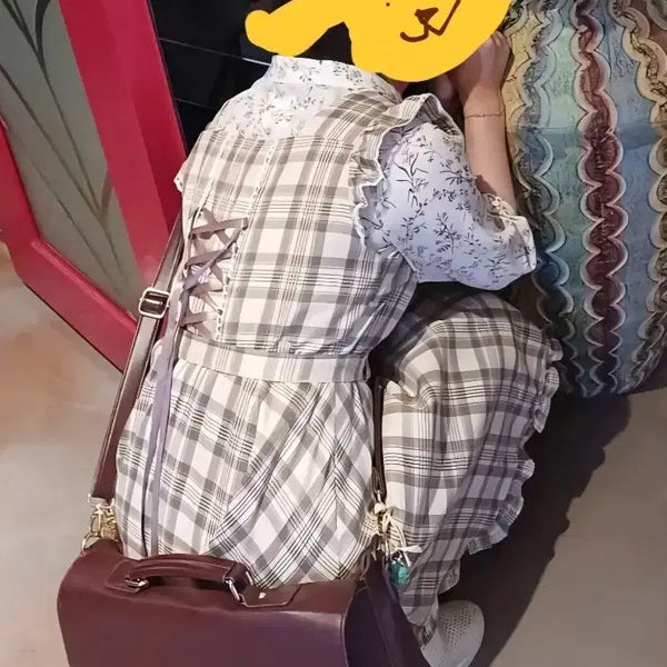 [BUNJANG] Cinnamon Honey Suspender Dress / 시나몬 허니 서스펜더 멜빵 원피스