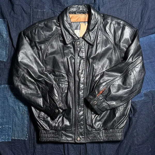 [BUNJANG] Edwin 90s Cowhide Bomber Jacket / 90s Edwin 카우하이드 봄버 자켓 90(105)