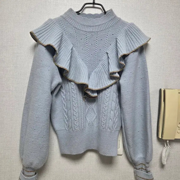 [BUNJANG] Egoist Ruffle Knit / 에고이스트 러플 니트