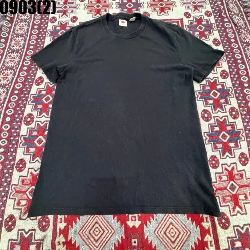 [BUNJANG] Levi's Basic Short Sleeve T-Shirt Black L / 리바이스 기본 반팔 티셔츠 블랙 L 0903