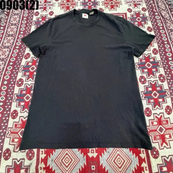 [BUNJANG] Levi's Basic Short Sleeve T-Shirt Black L / 리바이스 기본 반팔 티셔츠 블랙 L 0903