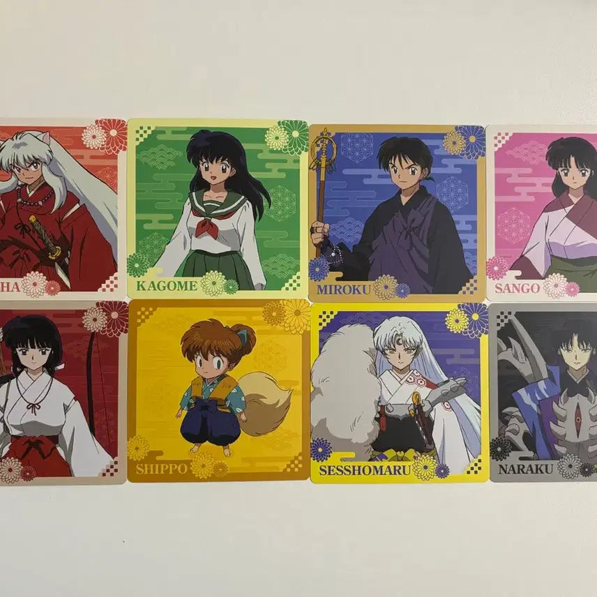 [BUNJANG] Inuyasha Pop-Up Exclusive Coaster 8-Piece Full Set / 이누야샤 팝업 특전 코스터 8종 풀세트