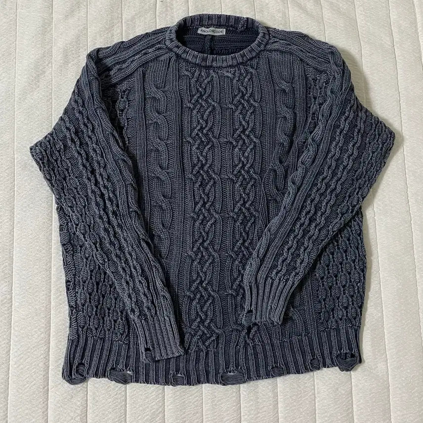 [BUNJANG] Unalloyed Code Cable Knit L / 어널러코드 케이블니트 L