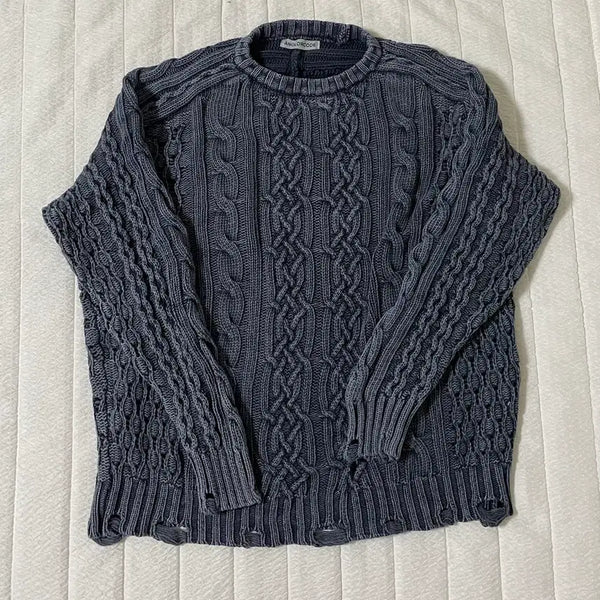 [BUNJANG] Unalloyed Code Cable Knit L / 어널러코드 케이블니트 L