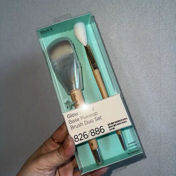 [BUNJANG] FillimilliS Glow Makeup Brush Duo Set / 필리밀리S 결광 메이크업 브러쉬 듀오 세트