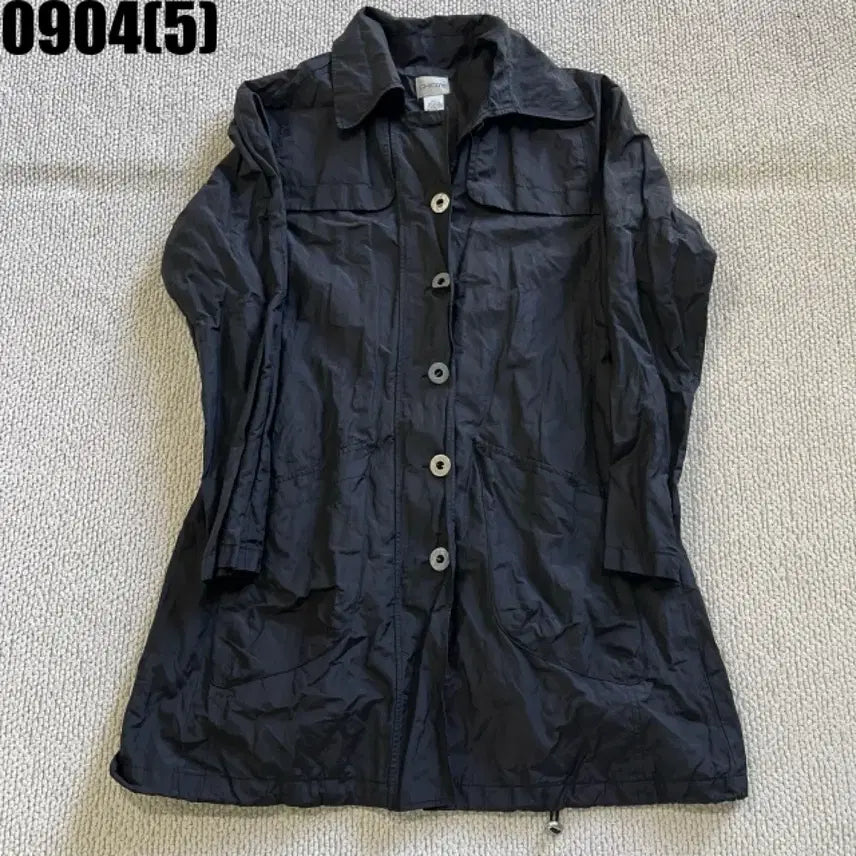 [BUNJANG] CHICOS Black Long Jacket Size 1 / CHICOS 검정색 롱 자켓 1 0904