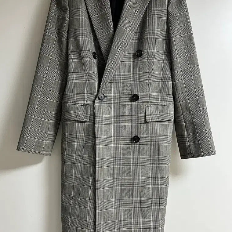 [BUNJANG] Juun.J Women's Glen Check Trench Coat / 준지 여성 글렌체크 트렌치코트