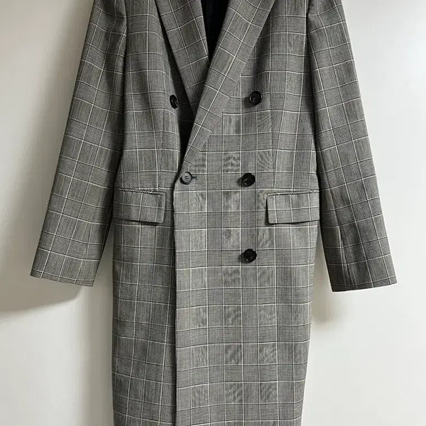 [BUNJANG] Juun.J Women's Glen Check Trench Coat / 준지 여성 글렌체크 트렌치코트