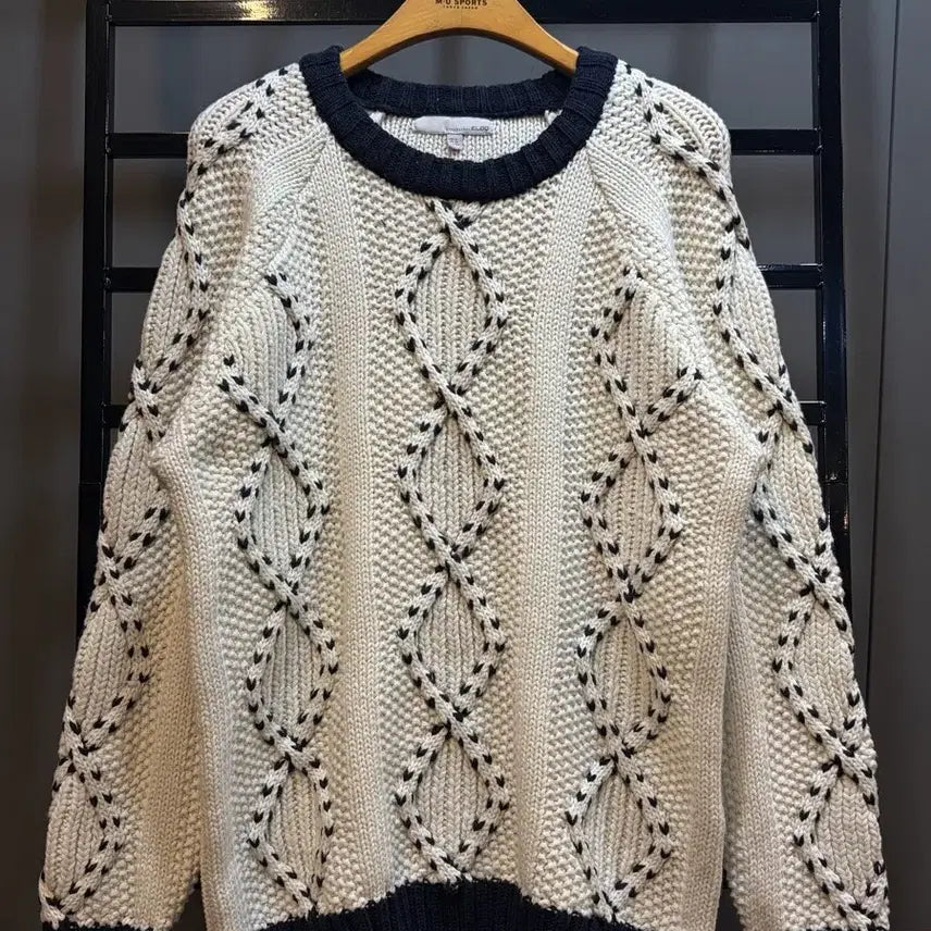 [BUNJANG] ELOQ Cable Knit Sweater / [M] 엘록 ELOQ 울 케이블 니트 3.9