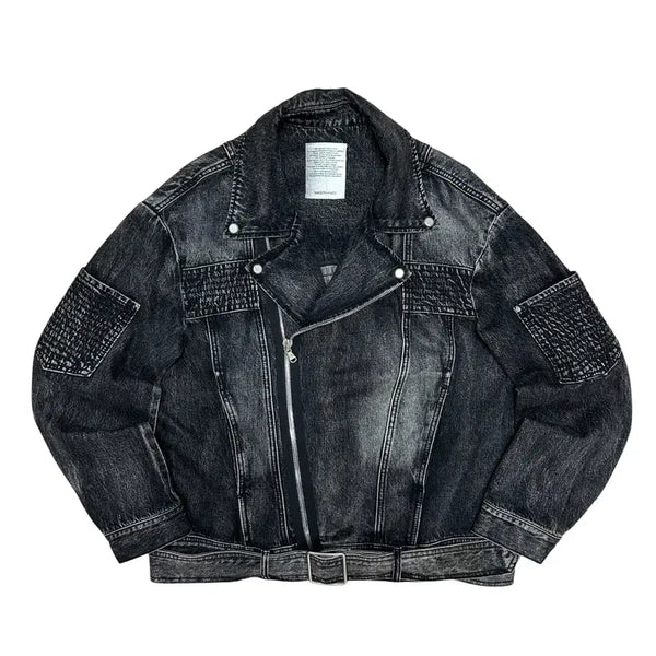 [BUNJANG] Maisonmined Sensual Denim Rider Jacket / 메종미네드 센슈얼 데님 라이더자켓(M)